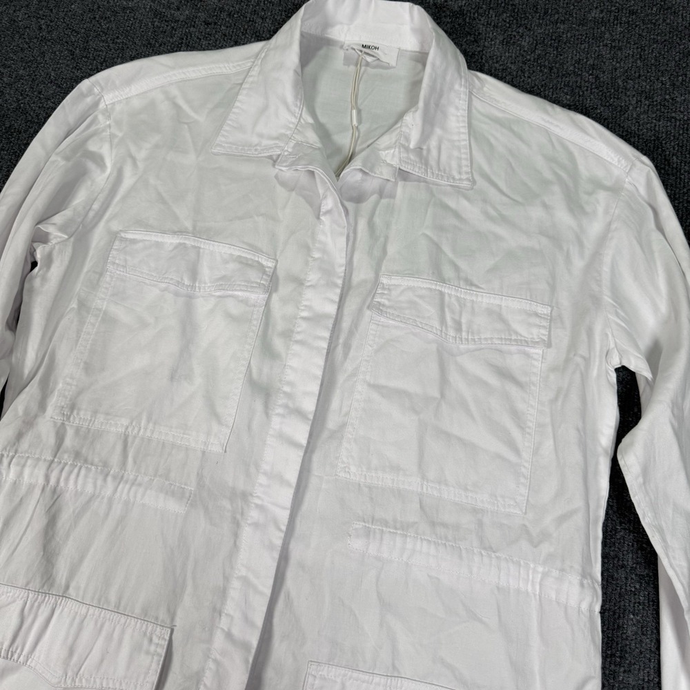 NWOT Mikoh Weston Romper White 100% Cotton Size 2 US Medium - Picture 4 of 12
